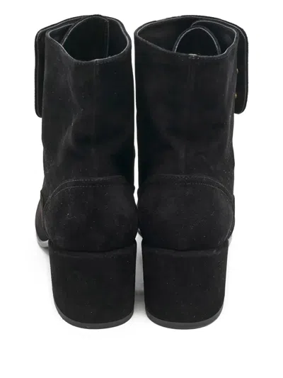 Pre-owned Chanel 55mm Lace-up Ankle Boots