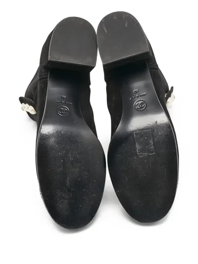 Pre-owned Chanel 55mm Lace-up Ankle Boots
