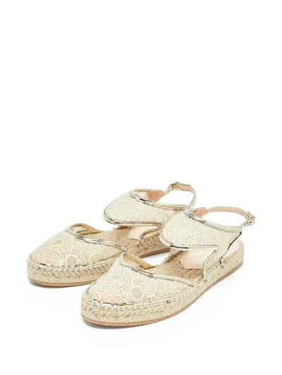 Pre-owned Nicholas Kirkwood  Embroidered Espadrilles In Neutral