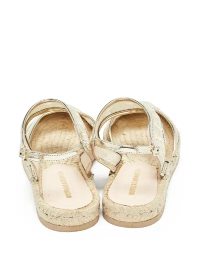 Pre-owned Nicholas Kirkwood  Embroidered Espadrilles In Neutral