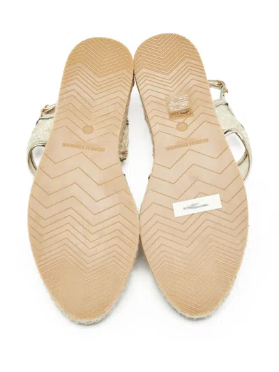 Pre-owned Nicholas Kirkwood  Embroidered Espadrilles In Neutral