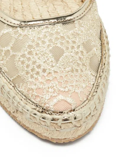 Pre-owned Nicholas Kirkwood  Embroidered Espadrilles In Neutral