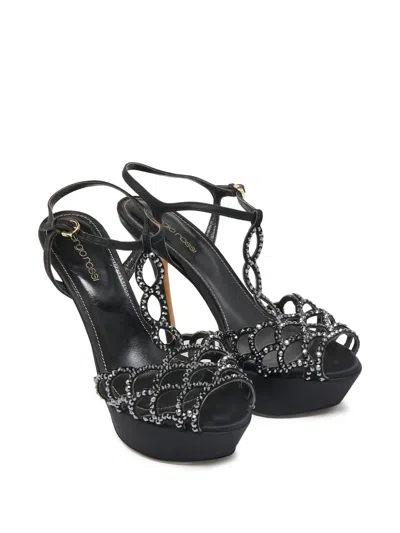 Pre-owned Sergio Rossi Vintage  150mm Crystal-embellished Platform Sandals