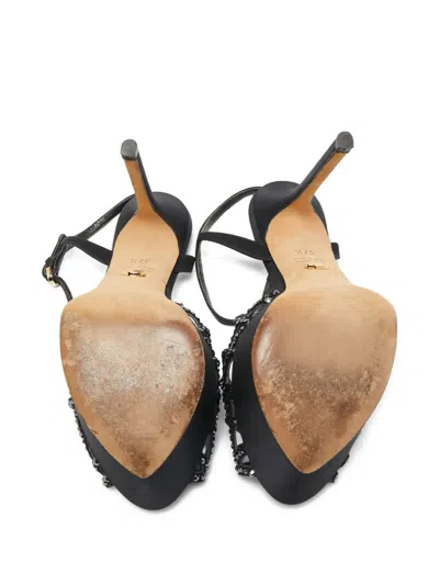 Pre-owned Sergio Rossi Vintage  150mm Crystal-embellished Platform Sandals