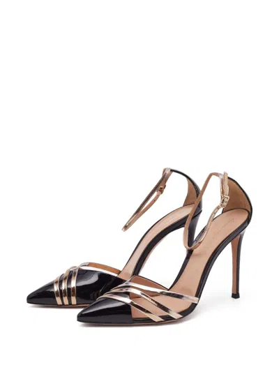 Pre-owned Gianvito Rossi  110mm Avenue Strappy Pointed-toe Pumps In Black