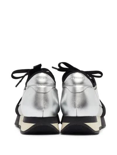 Pre-owned Balenciaga Race Runner Sneakers In Gray