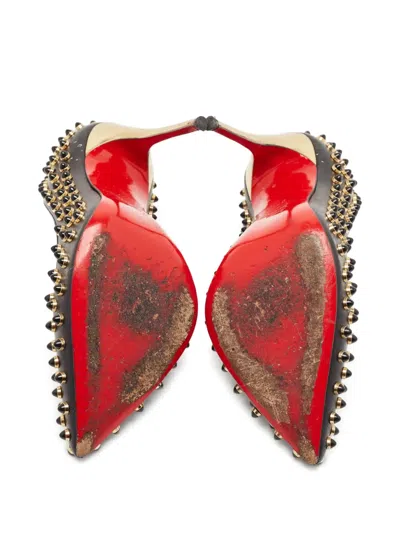 Pre-owned Christian Louboutin 105mm Spike-embellished Stiletto Pumps