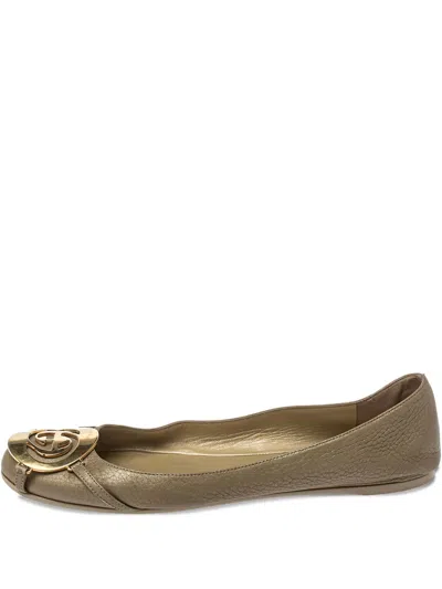 Pre-owned Gucci Interlocking G Ballet Flats