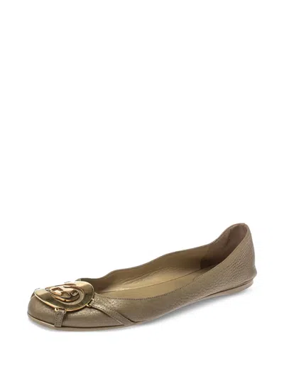 Pre-owned Gucci Interlocking G Ballet Flats