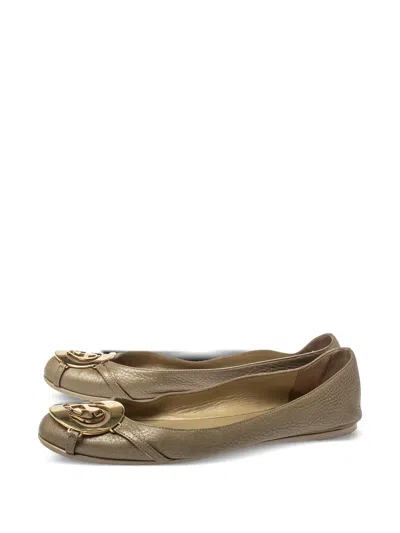 Pre-owned Gucci Interlocking G Ballet Flats