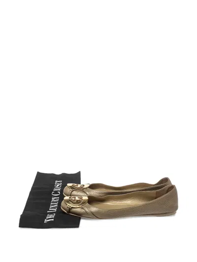 Pre-owned Gucci Interlocking G Ballet Flats
