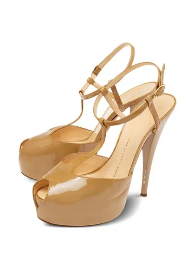 Pre-owned Giuseppe Zanotti Vintage 135mm Peep-toe Sandals