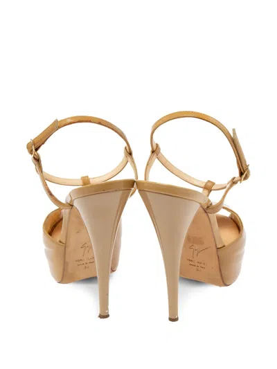 Pre-owned Giuseppe Zanotti Vintage 135mm Peep-toe Sandals