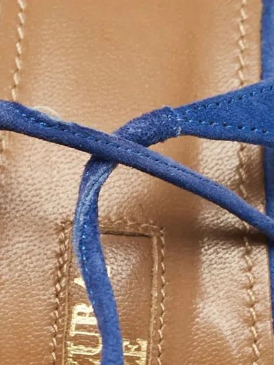 Pre-owned Aquazzura  80mm Matilde Lace-up Pointed-toe Pumps
