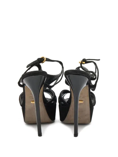 Pre-owned Sergio Rossi Vintage 135mm Platform Peep-toe Heels