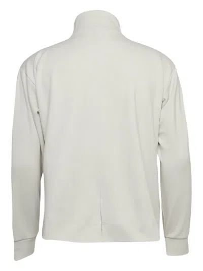 Pre-owned Emporio Armani Jersey Zip-up Sweatshirt In Gray