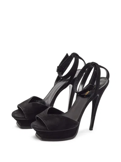 Pre-owned Saint Laurent 135mm Suede Sandals