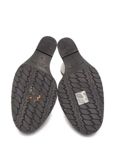 Pre-owned Bottega Veneta 120mm Intrecciato-detail Leather Pumps