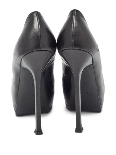 Pre-owned Saint Laurent Platform Pumps In Black