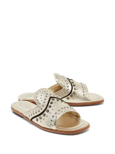 Pre-owned Tod's Vintage  Studded Sandals