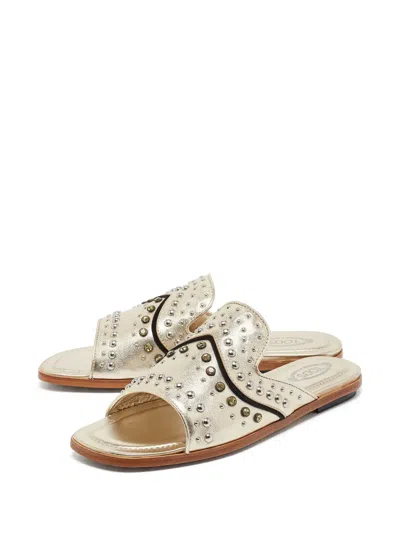 Pre-owned Tod's Vintage  Studded Sandals