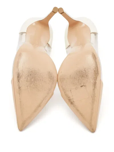 Pre-owned Gianvito Rossi  105mm Plexi Pumps In White