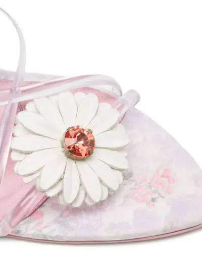 Pre-owned Sophia Webster X Loveshackfancy  100mm Wildflower Sandals