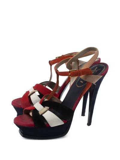 Pre-owned Saint Laurent 140mm Tribute Sandals