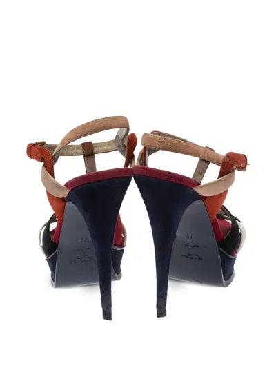 Pre-owned Saint Laurent 140mm Tribute Sandals
