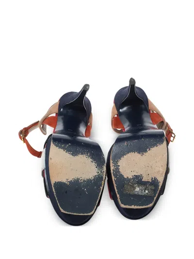 Pre-owned Saint Laurent 140mm Tribute Sandals
