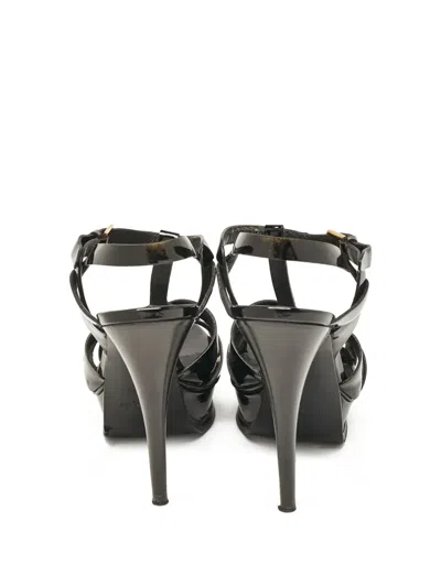 Pre-owned Saint Laurent Patent-finish Heeled Sandals