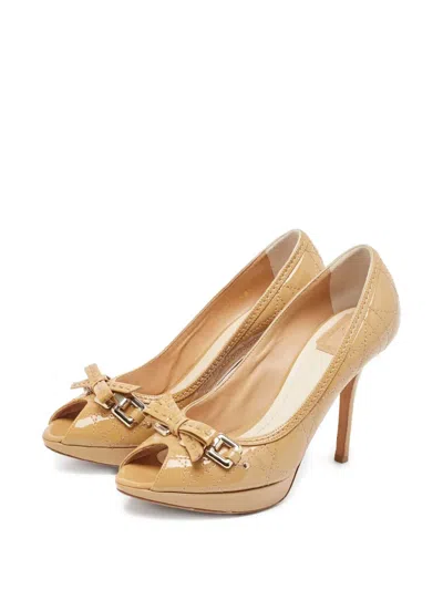 Pre-owned Dior 110mm Cannage-stitching Pumps