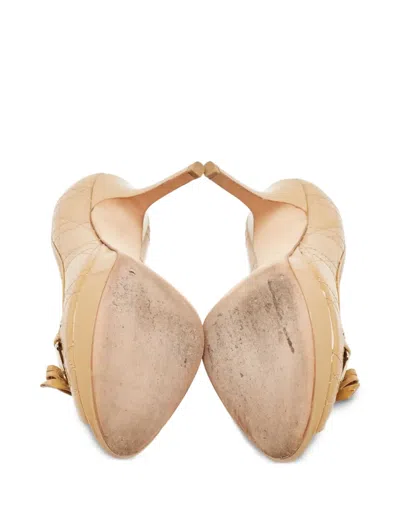 Pre-owned Dior 110mm Cannage-stitching Pumps