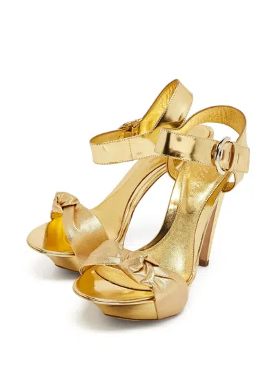 Pre-owned Sergio Rossi Vintage 110mm Leather Heeled Sandals
