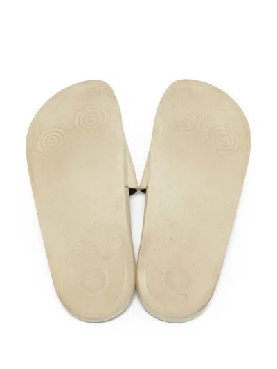 Pre-owned Gucci Microssima Pool Slides