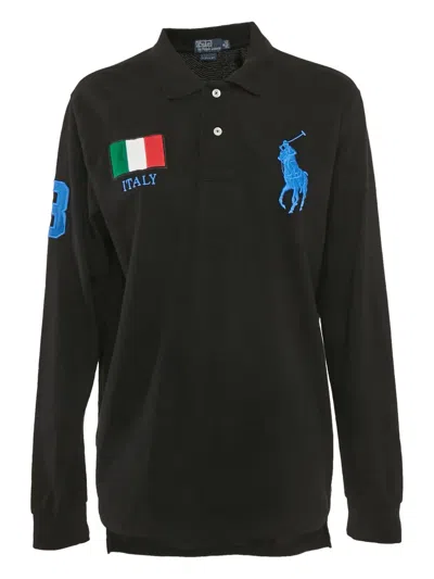 Pre-owned Polo Ralph Lauren Vintage Long-sleeve Polo Shirt
