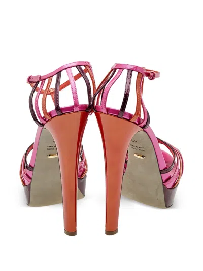 Pre-owned Sergio Rossi Vintage  2023 120mm Platform T-strap Sandals