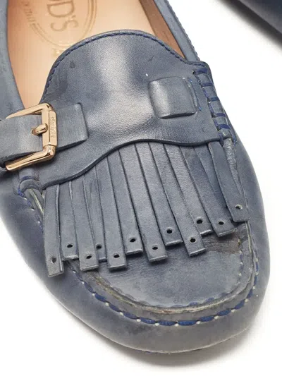 Pre-owned Tod's Vintage  Gommino Loafers In Blue
