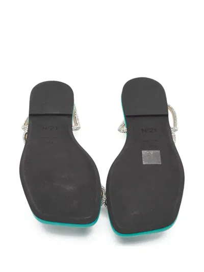 Pre-owned N°21  Crystal-embellished Flat Sandals