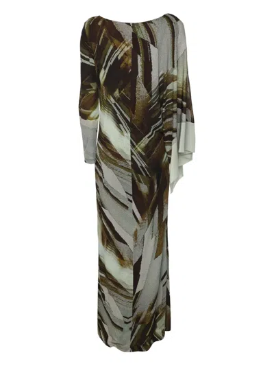 Pre-owned Roberto Cavalli Vintage Abstract-print Maxi Dress