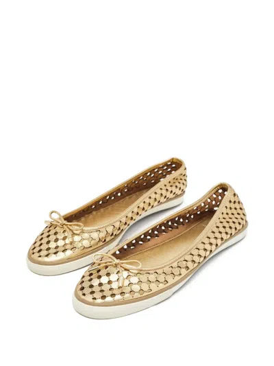 Pre-owned Tory Burch  Perforated Ballet Flats