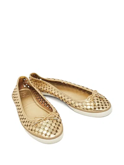 Pre-owned Tory Burch  Perforated Ballet Flats