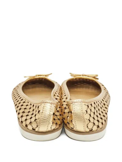 Pre-owned Tory Burch  Perforated Ballet Flats