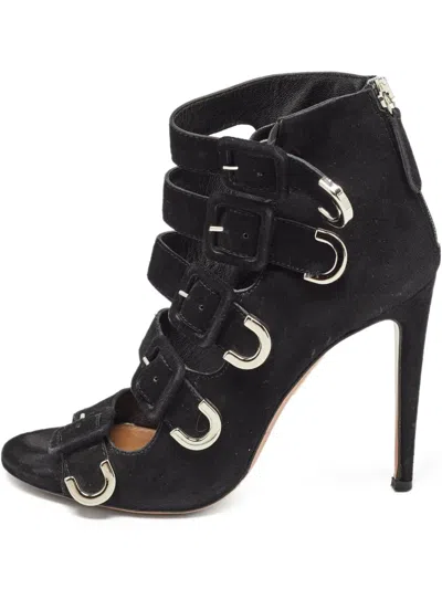 Pre-owned Aquazzura X Claudia Schiffer  110mm Vendome Strappy Sandals