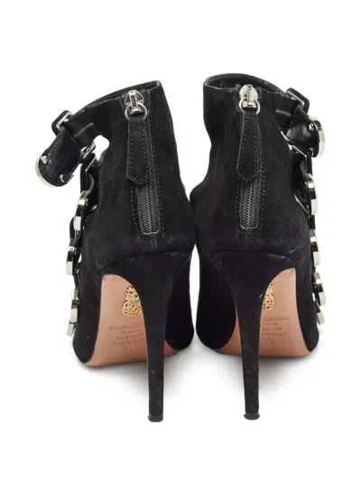 Pre-owned Aquazzura X Claudia Schiffer  110mm Vendome Strappy Sandals
