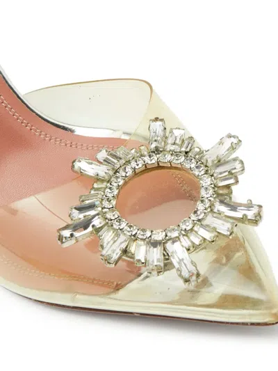 Pre-owned Amina Muaddi  100mm Begum Crystal-embellished Pumps