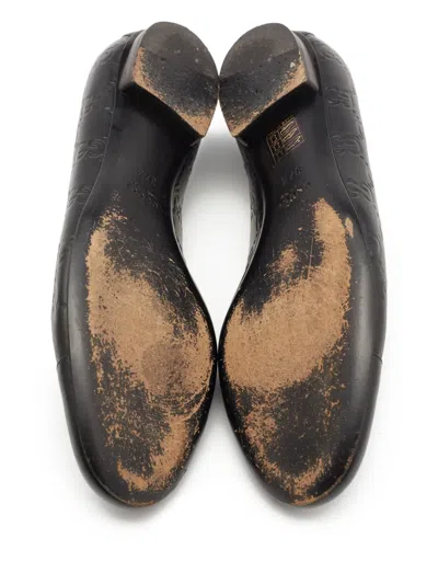 Pre-owned Gucci Ssima Ballet Flats In Black