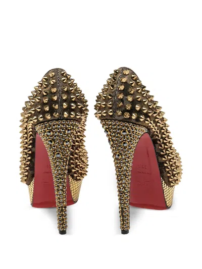 Pre-owned Christian Louboutin Lady Peep Pumps In Black