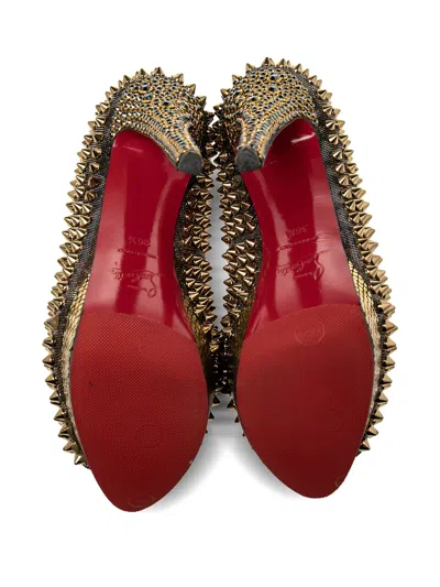 Pre-owned Christian Louboutin Lady Peep Pumps In Black