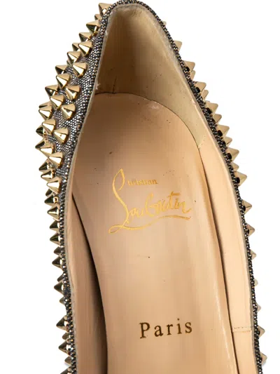 Pre-owned Christian Louboutin Lady Peep Pumps In Black
